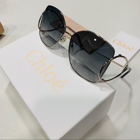 New Chloe | Modified Square Sunglasses 63mm - Picture 9 of 16